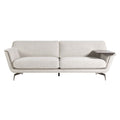 "Moderne Strakke Sofa met Houten Leuning"