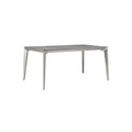 Moderne Aluminium Eettafel met Strakke Lijnen en Minimalistisch Design